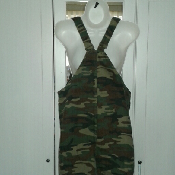 NWT Camo Denim Overall Dress - Picture 6 of 8